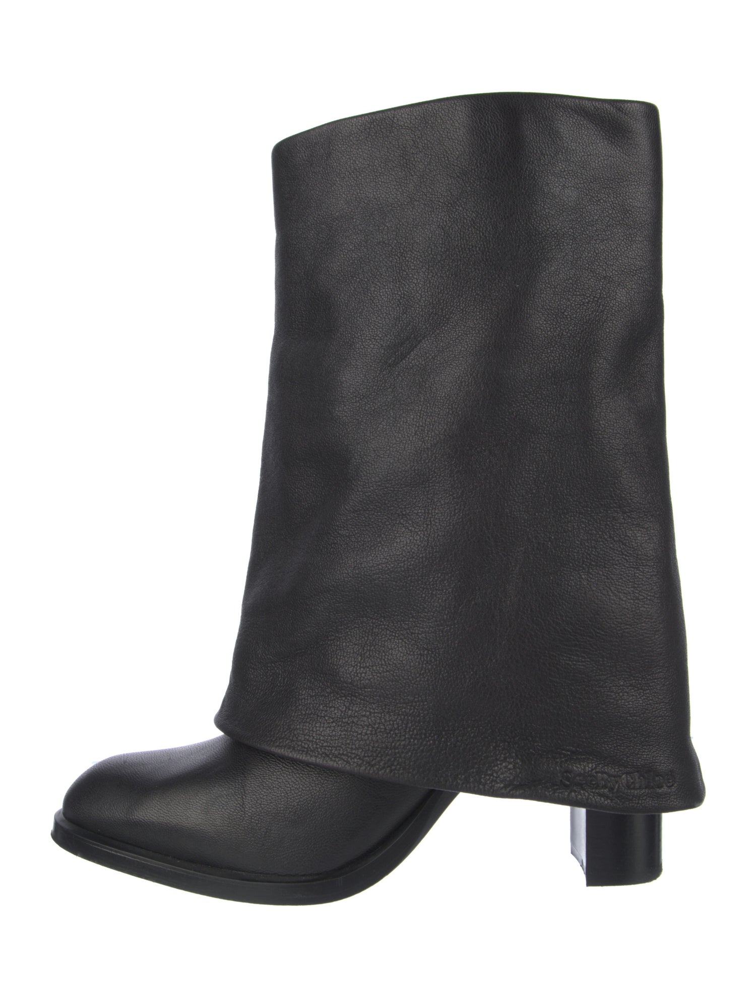 See by Chloé Leather Moto Boots