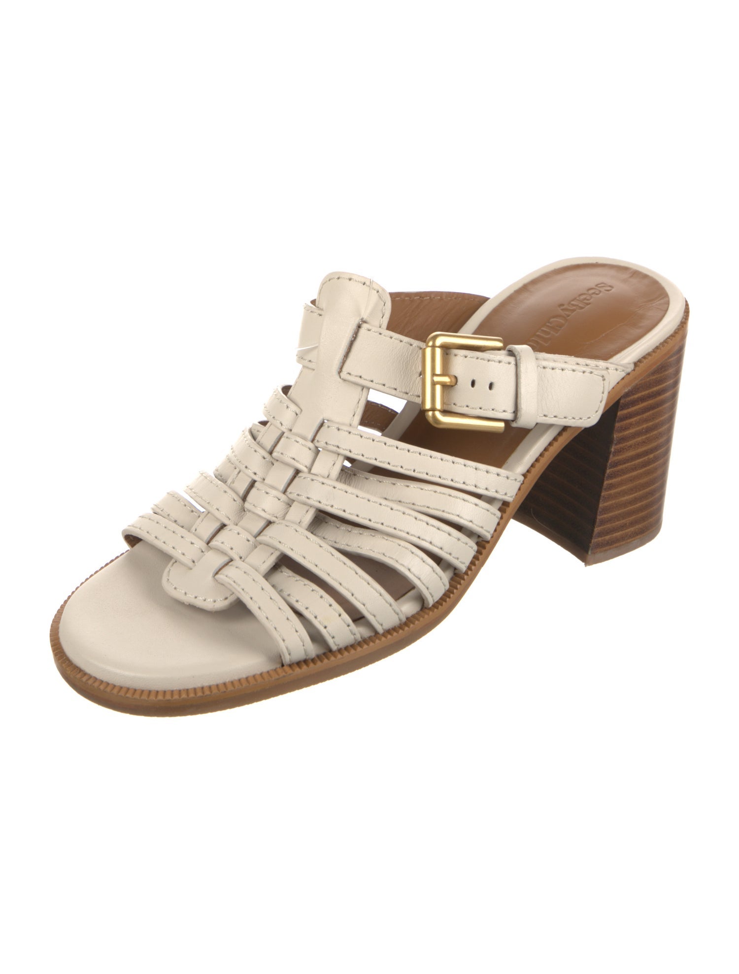 See by Chloé Leather Slides