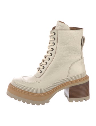 See by Chloé Leather Combat Boots