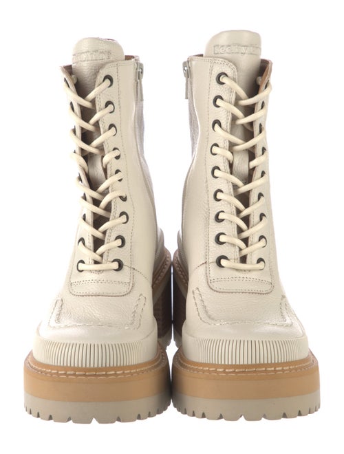 See by Chloé Leather Combat Boots