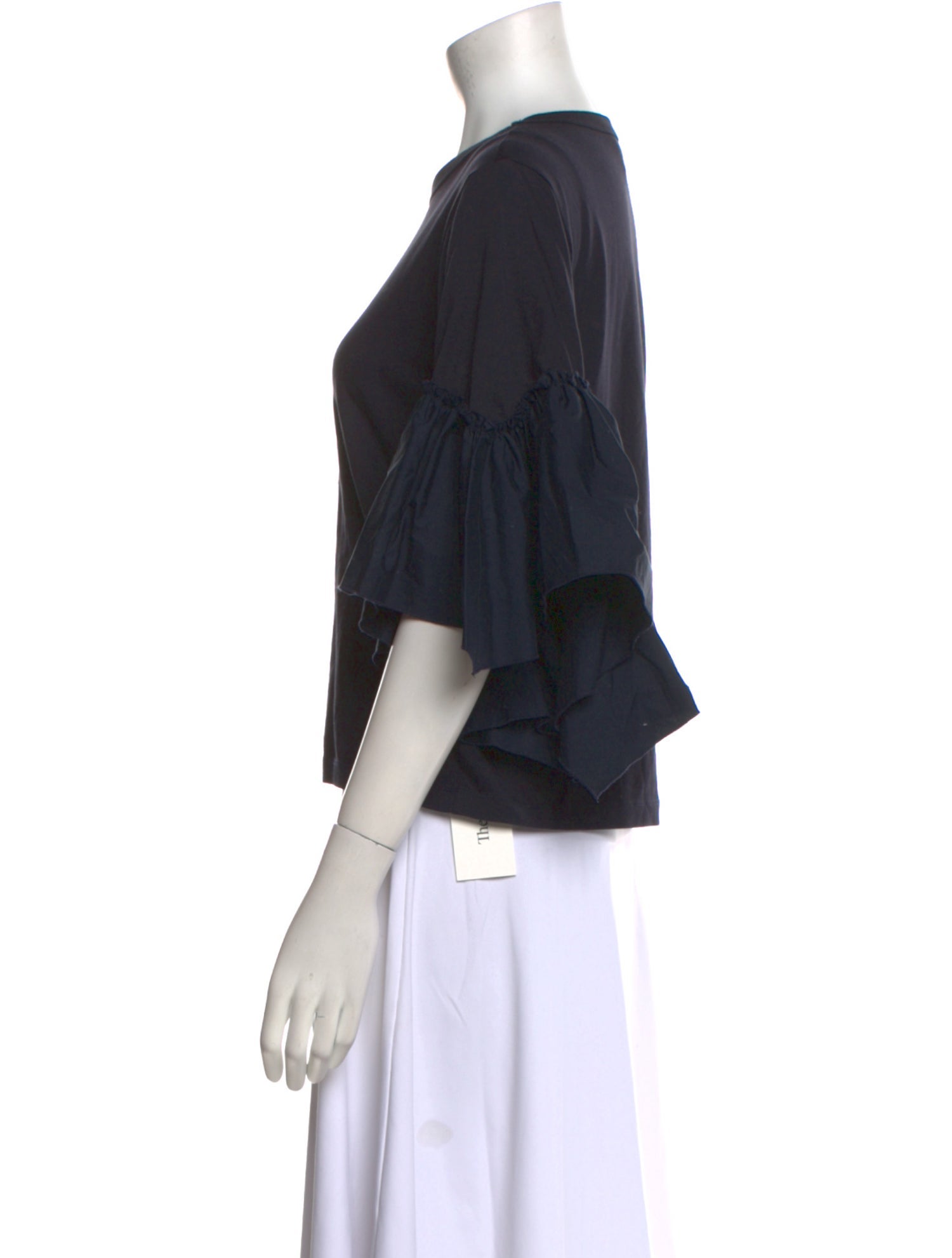 See by Chloé Crew Neck Short Sleeve Blouse