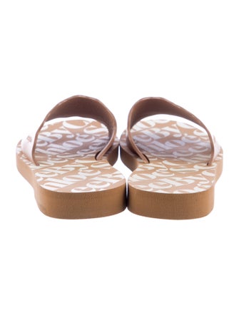 See by Chloé Leather Printed Slides