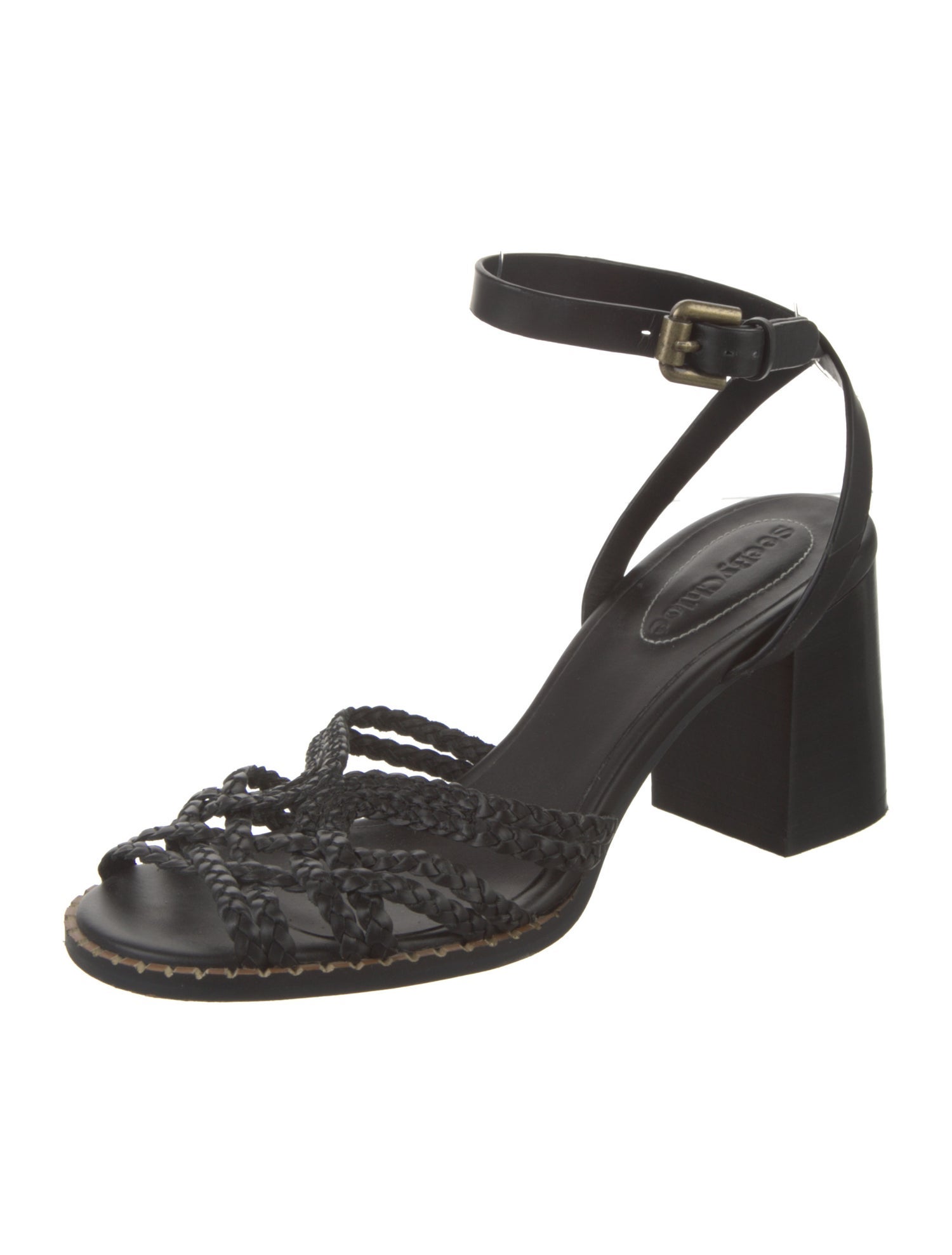 See by Chloé Leather Braided Accents Sandals