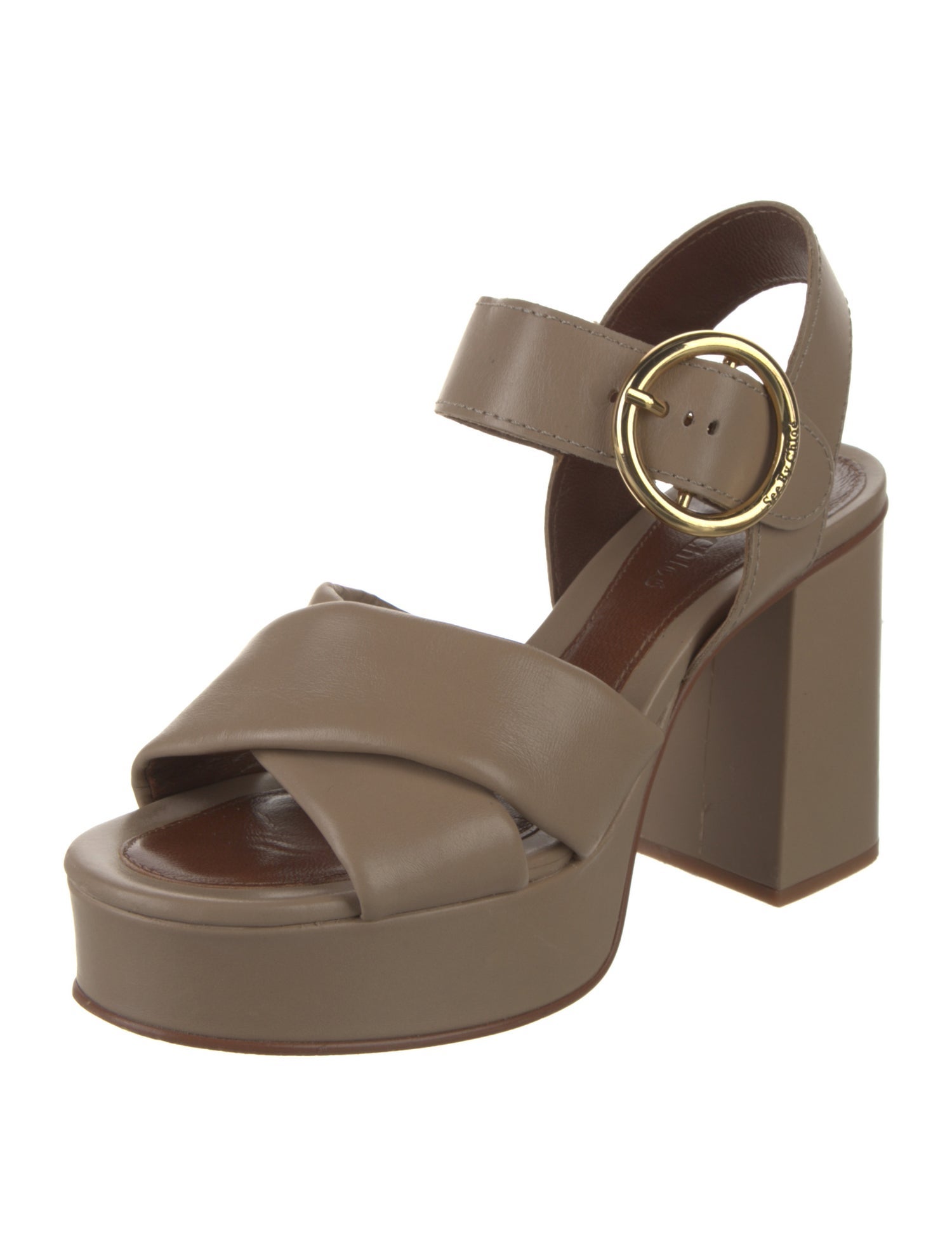 See by Chloé Leather Slingback Sandals