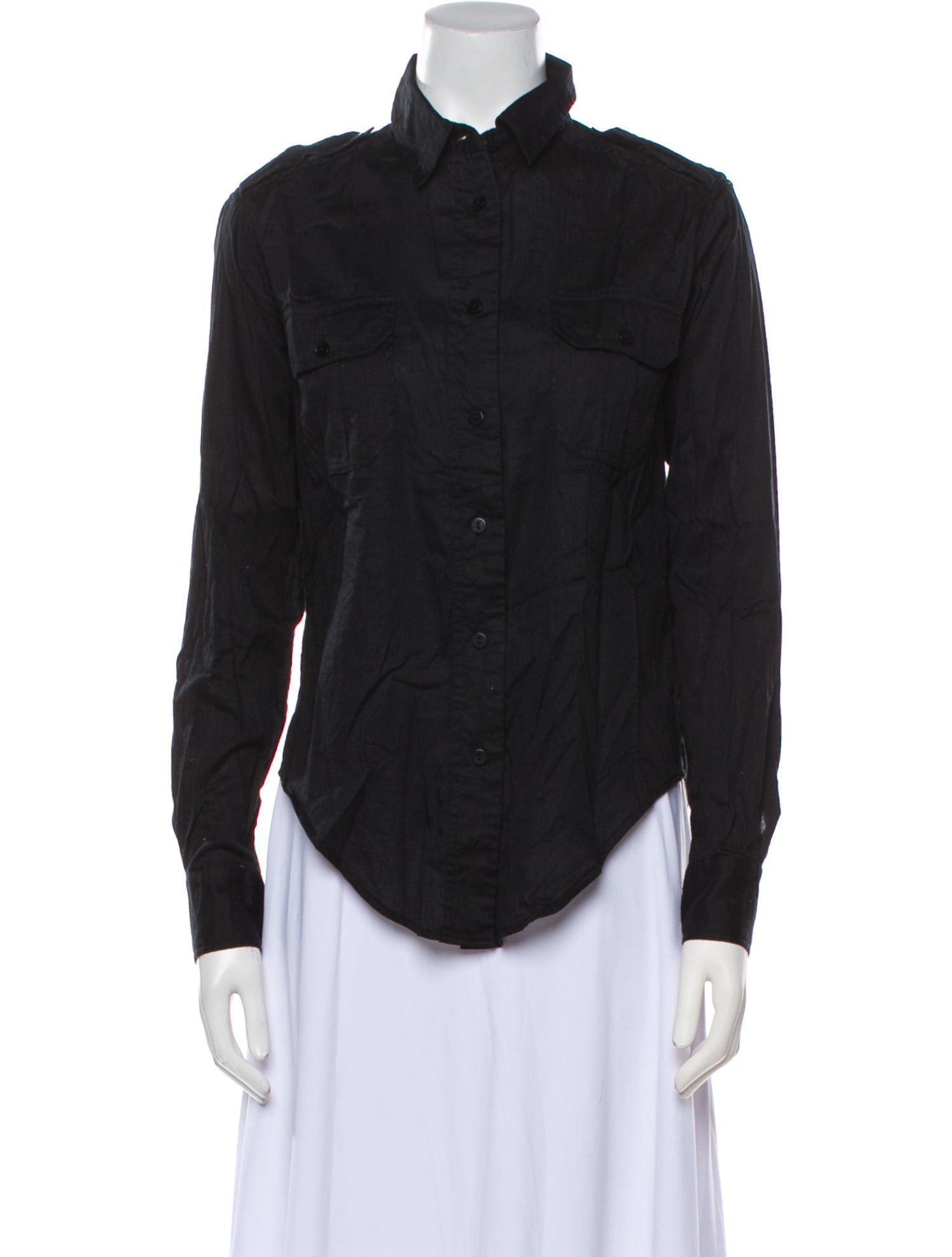 See by Chloé Long Sleeve Button-Up Top