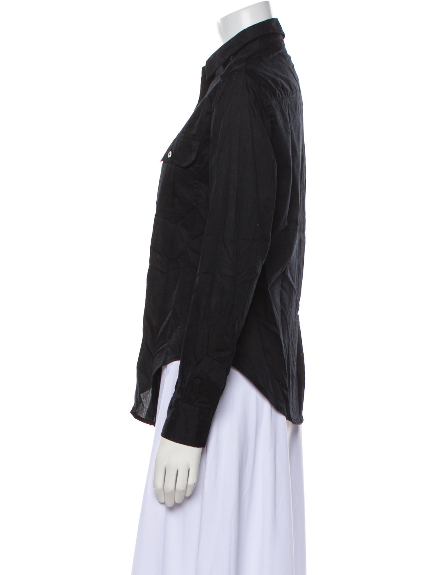 See by Chloé Long Sleeve Button-Up Top