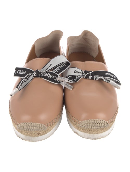 See by Chloé Leather Bow Accents Espadrilles