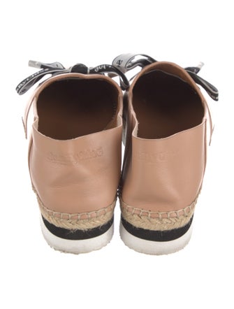 See by Chloé Leather Bow Accents Espadrilles