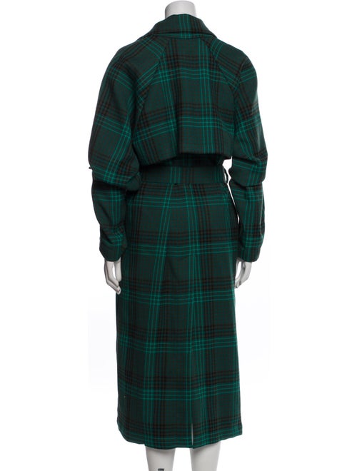 See by Chloé Plaid Print Trench Coat