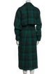 See by Chloé Plaid Print Trench Coat