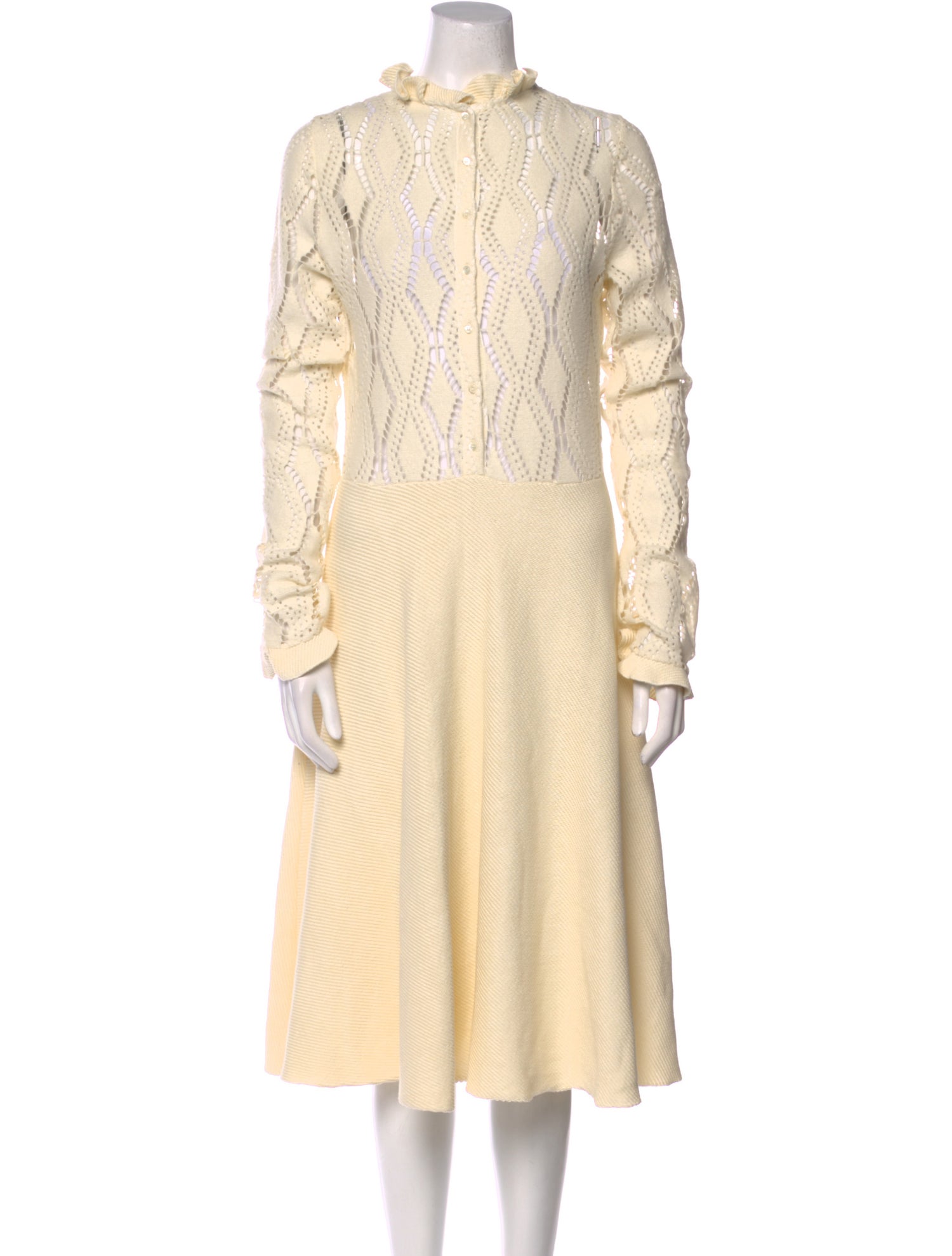 See by Chloé Lace Pattern Midi Length Dress w/ Tags