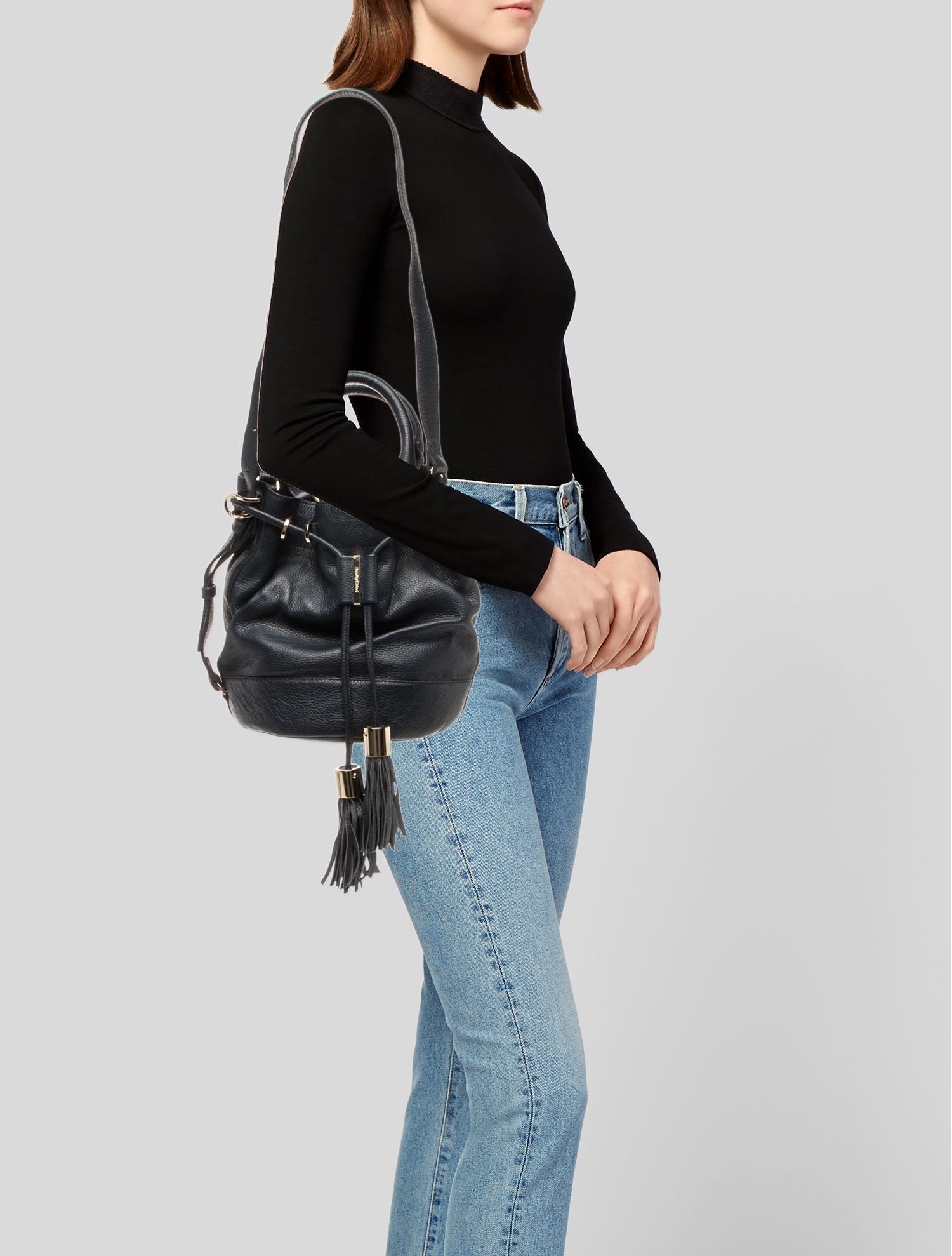See by Chloé Leather Bucket Bag
