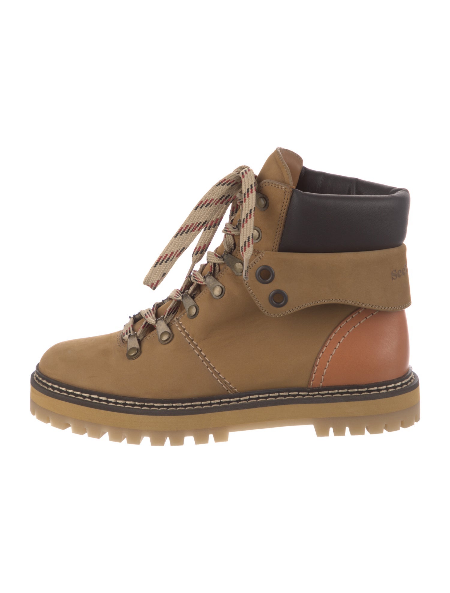 See by Chloé Leather Lace-Up Boots