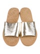 See by Chloé Patent Leather Printed Slides
