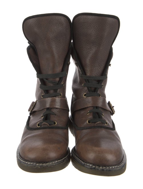 See by Chloé Leather Lace-Up Boots
