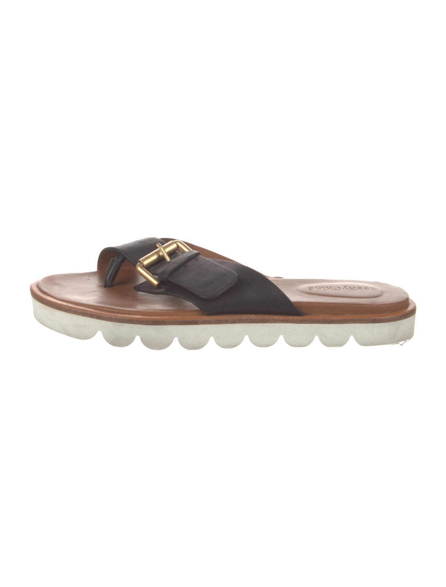 See by Chloé Leather Slides