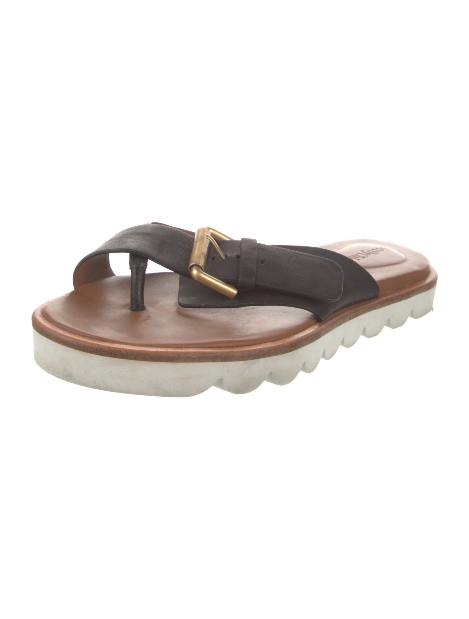 See by Chloé Leather Slides