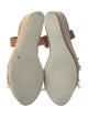 See by Chloé Leather Raw-Edge Trim Espadrilles