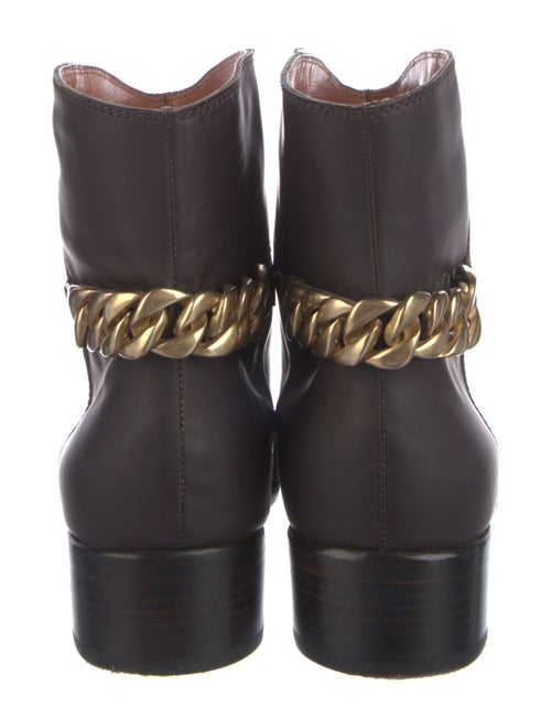 See by Chloé Leather Chain-Link Accents Boots