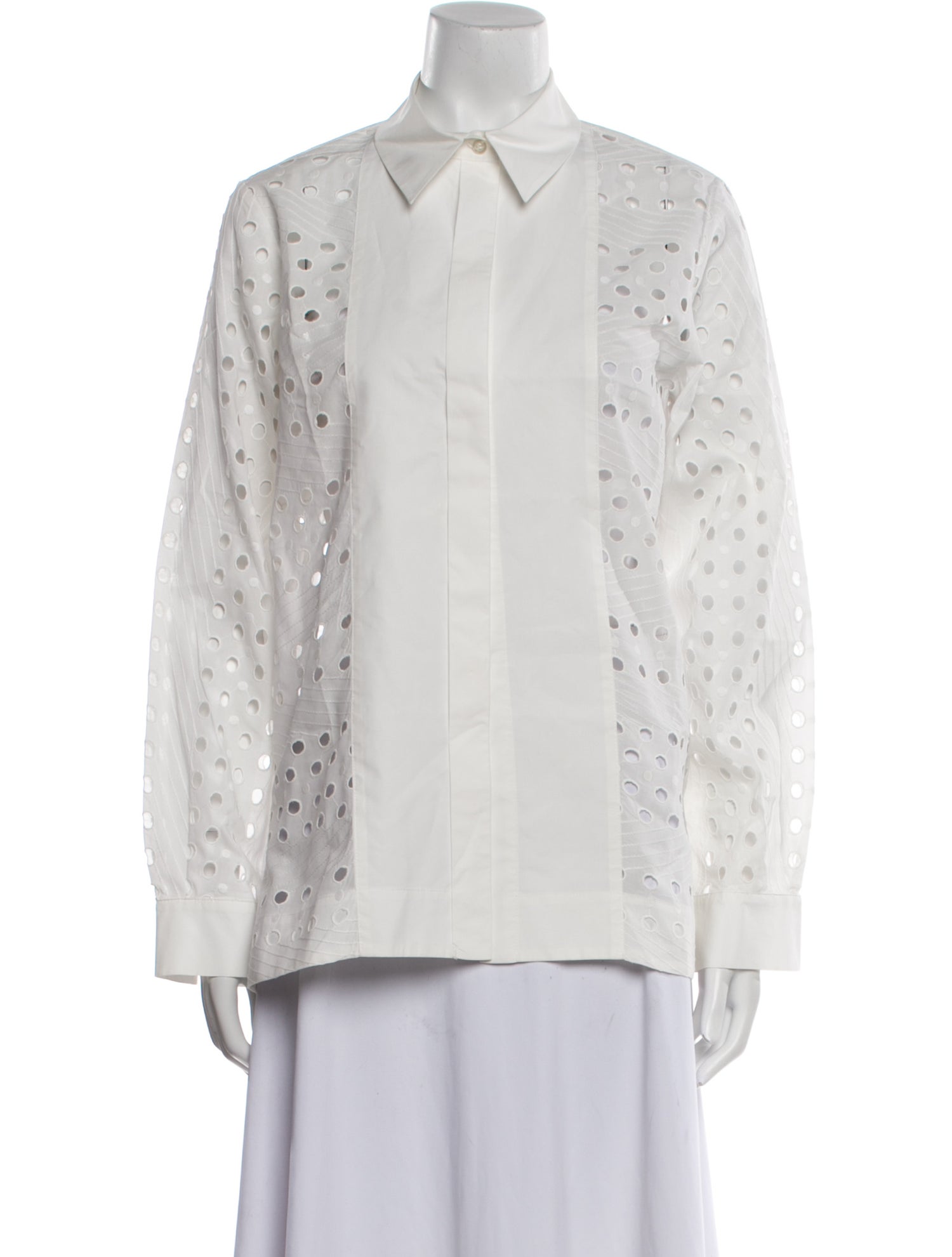 See by Chloé Long Sleeve Button-Up Top
