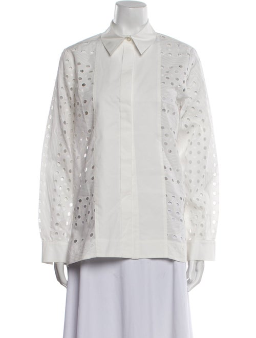 See by Chloé Long Sleeve Button-Up Top