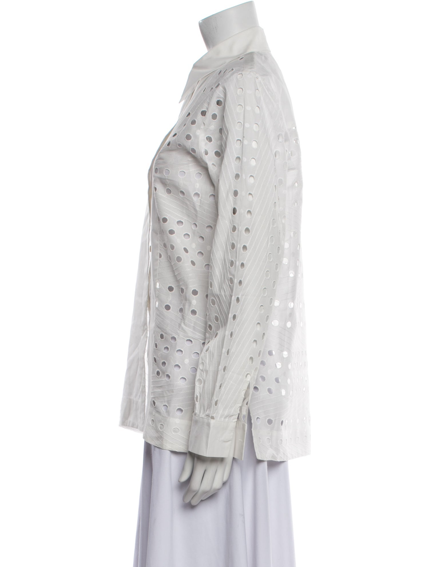 See by Chloé Long Sleeve Button-Up Top