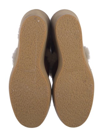 See by Chloé Suede Colorblock Pattern Lace-Up Boots