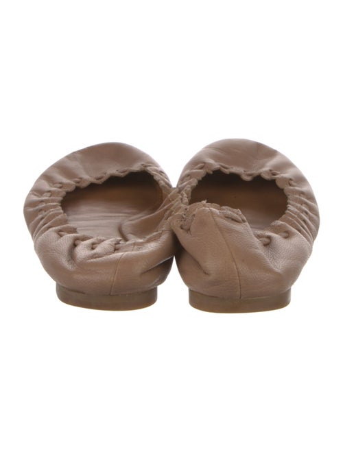 See by Chloé Leather Scalloped Accent Ballet Flats