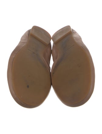 See by Chloé Leather Scalloped Accent Ballet Flats