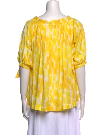 See by Chloé Printed Scoop Neck Blouse