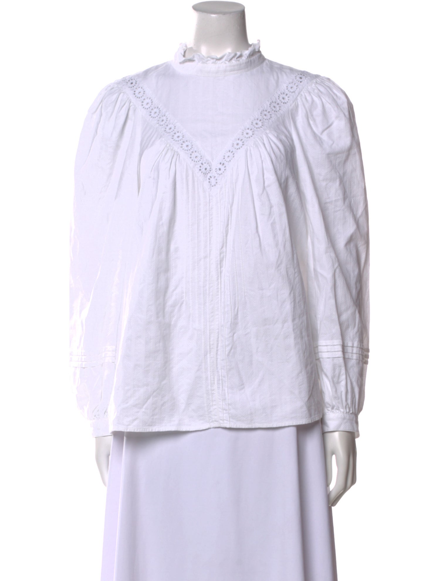 See by Chloé Mock Neck Long Sleeve Sweatshirt