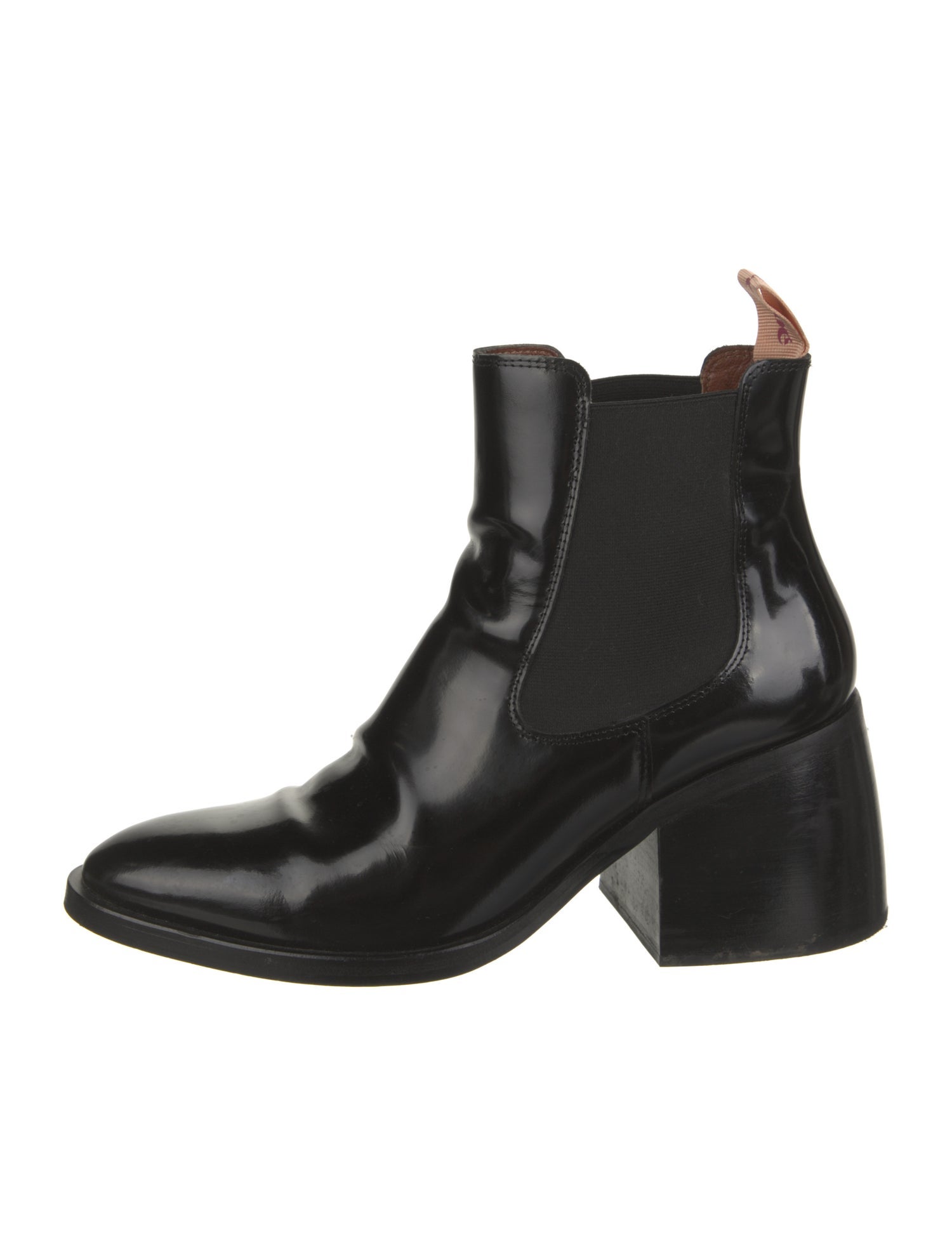 See by Chloé Patent Leather Chelsea Boots