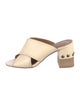 See by Chloé Leather Studded Accents Slides
