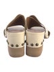 See by Chloé Leather Studded Accents Slides
