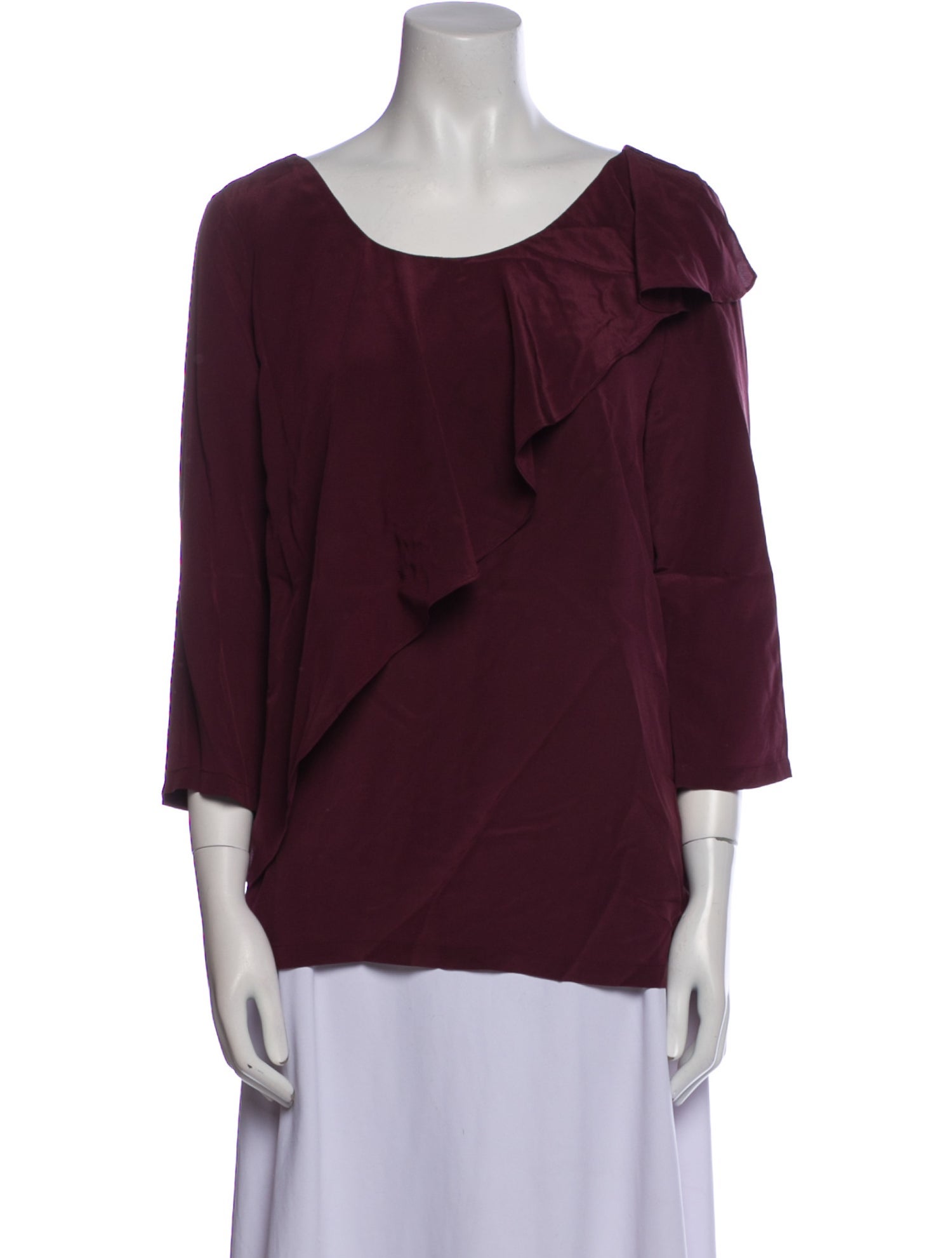 See by Chloé Silk Scoop Neck Blouse