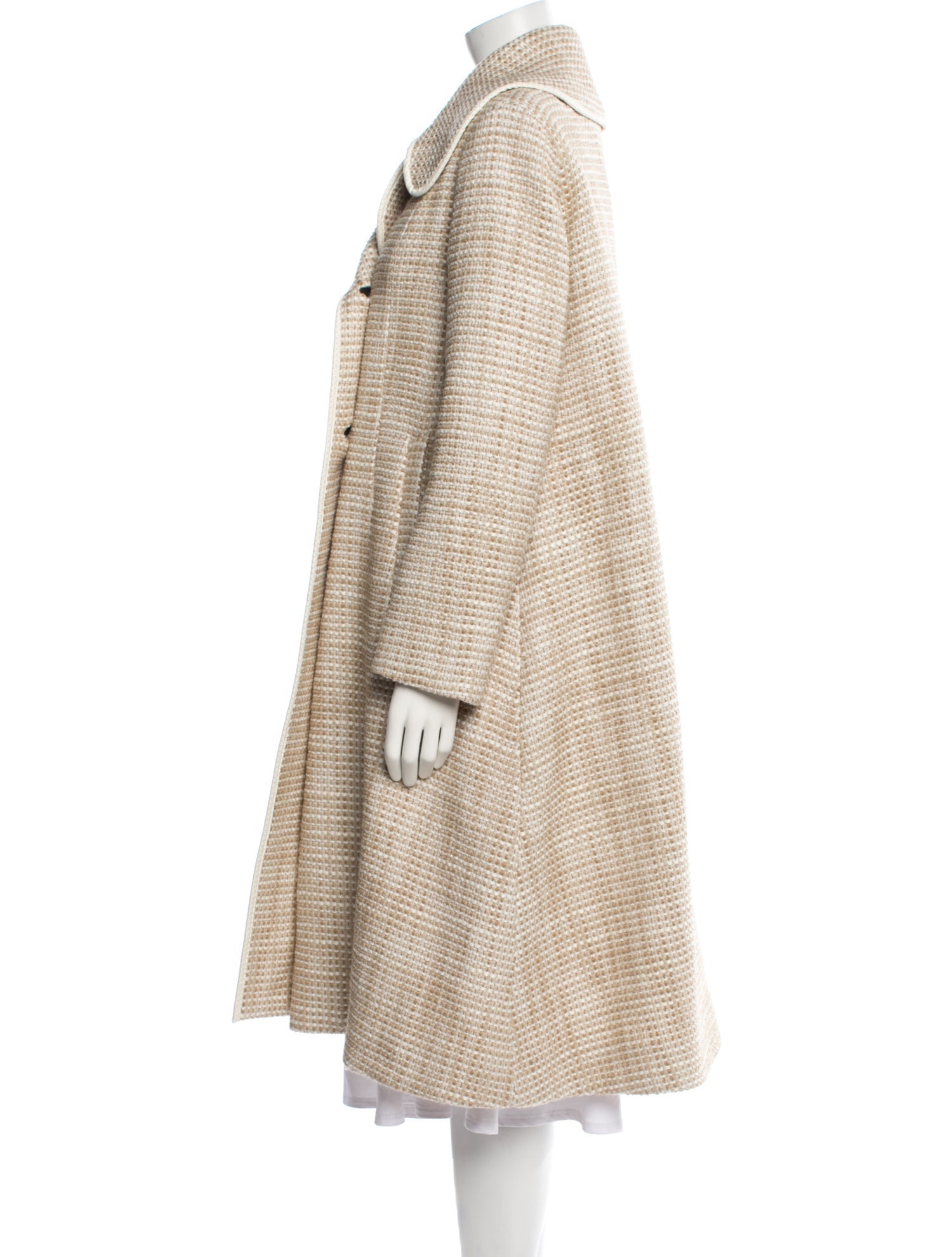 See by Chloé Tweed Pattern Coat