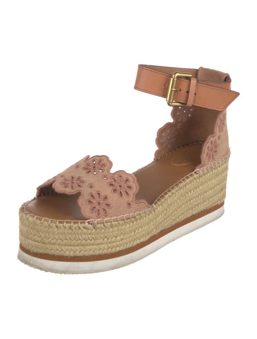 See by Chloé Suede Cutout Accent Espadrilles