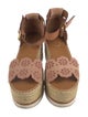 See by Chloé Suede Cutout Accent Espadrilles