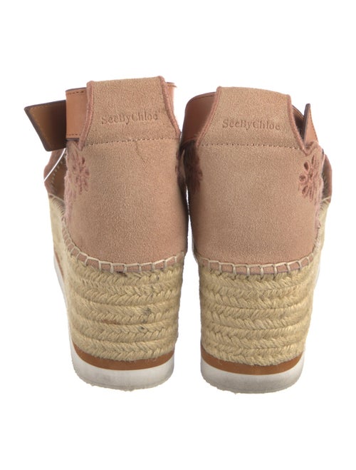 See by Chloé Suede Cutout Accent Espadrilles