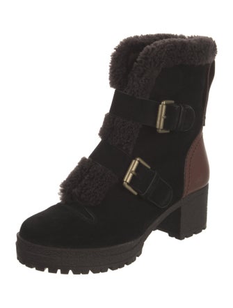 See by Chloé Suede Combat Boots