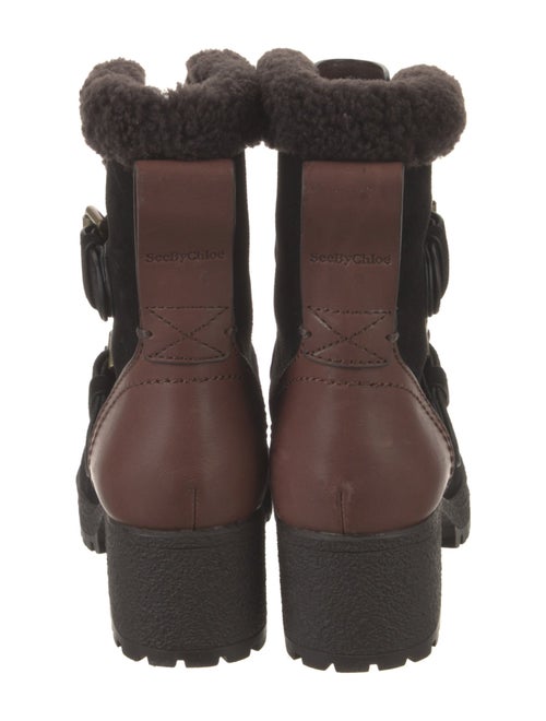 See by Chloé Suede Combat Boots