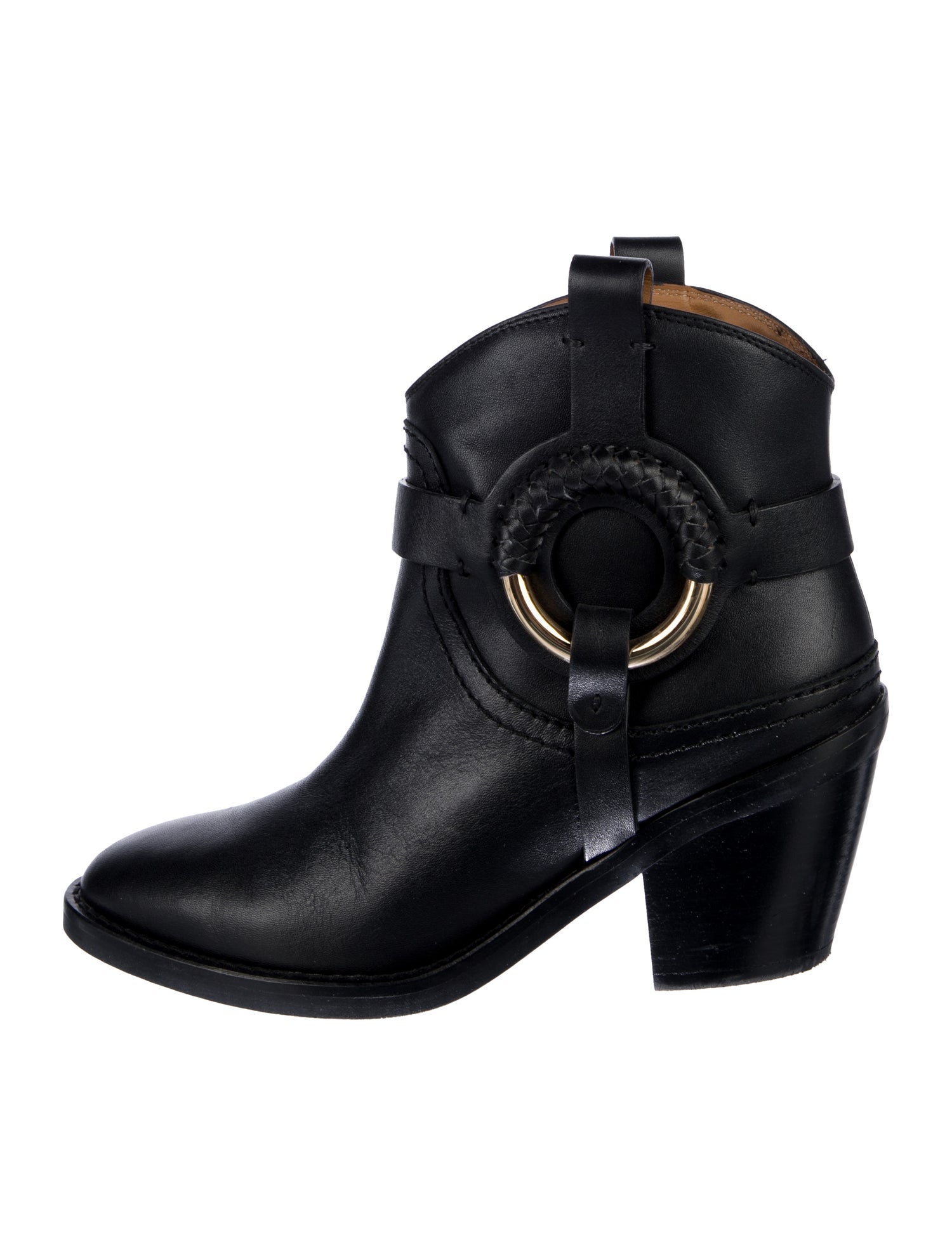 See by Chloé Leather Moto Boots
