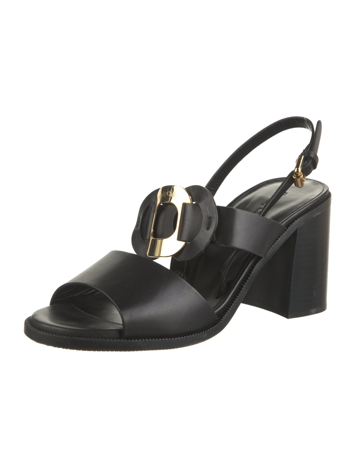 See by Chloé Leather Slingback Sandals