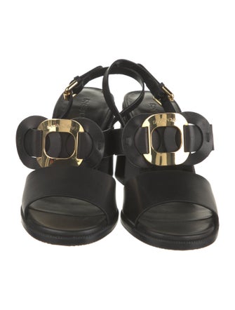 See by Chloé Leather Slingback Sandals
