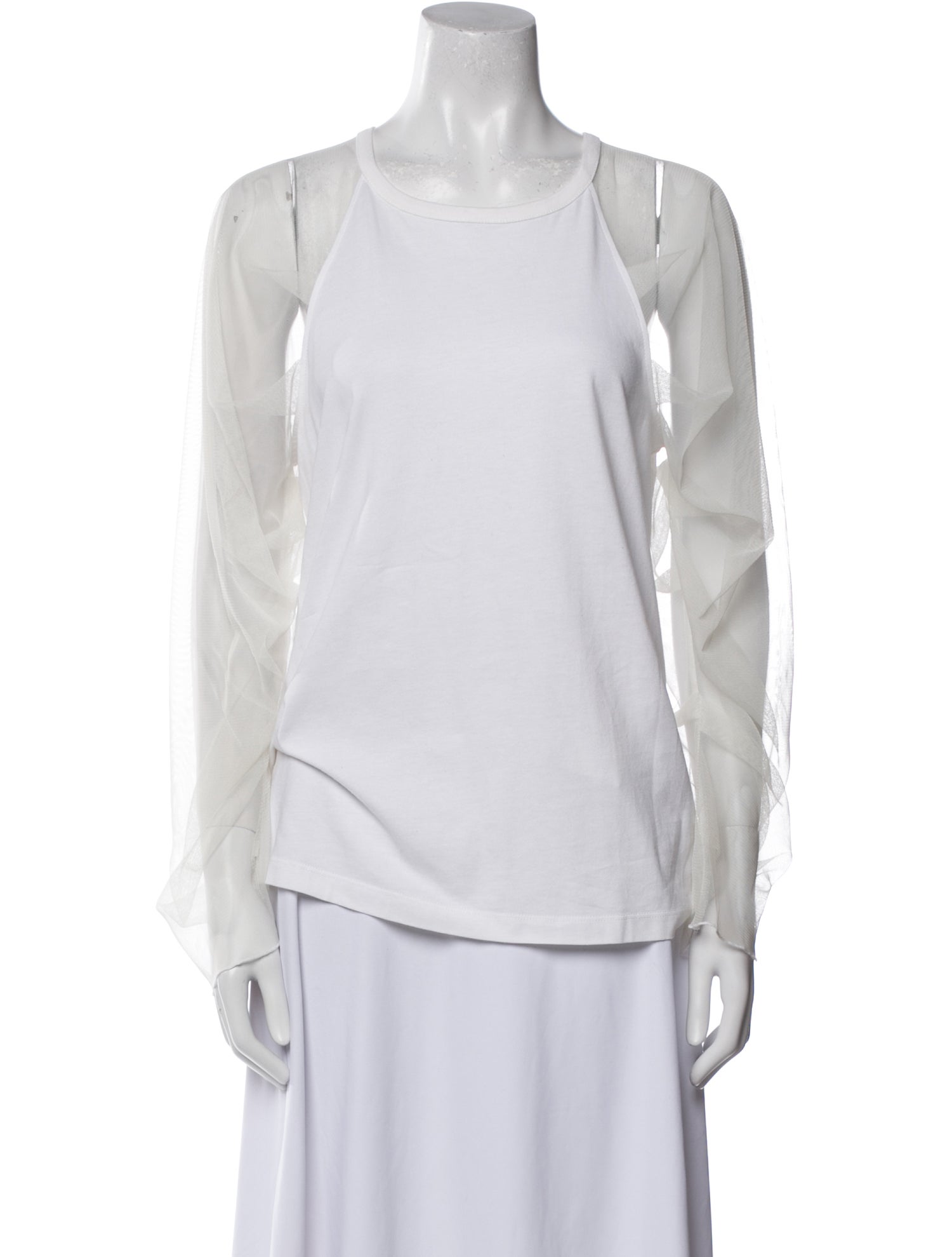 See by Chloé Scoop Neck Long Sleeve Tank Top