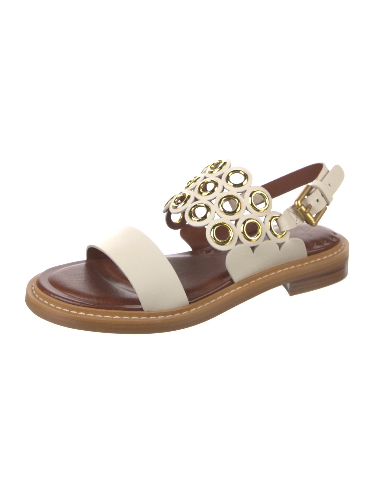 See by Chloé Leather Slingback Sandals