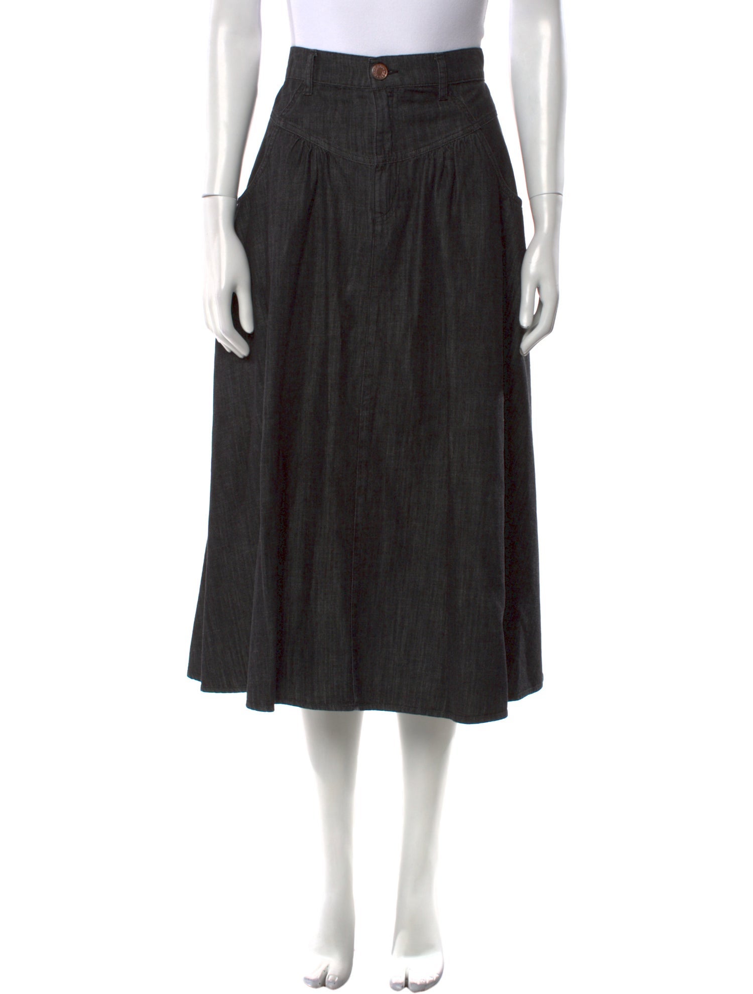 See by Chloé Ruffle Embellishment Midi Length Skirt