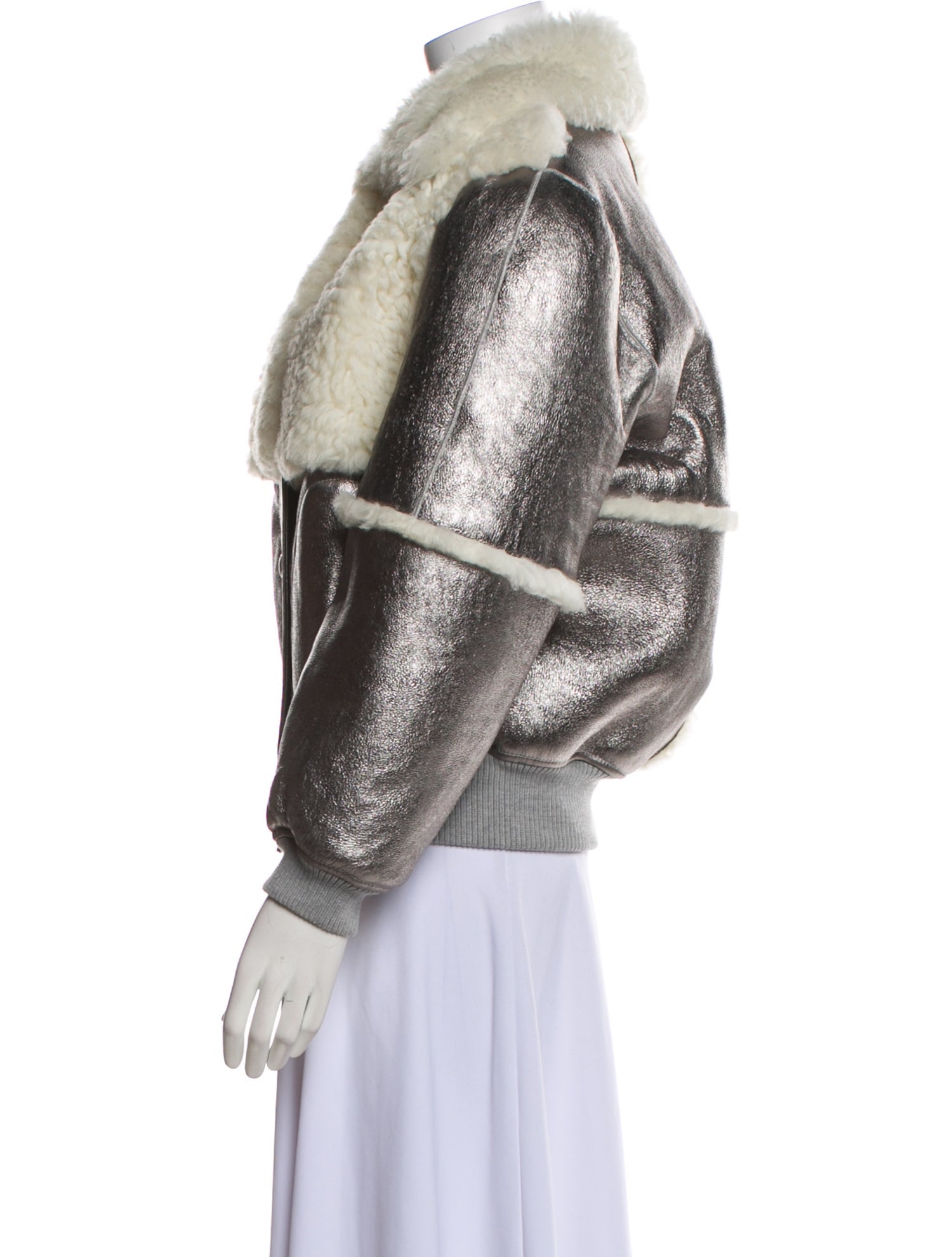 See by Chloé Leather Faux Fur Jacket