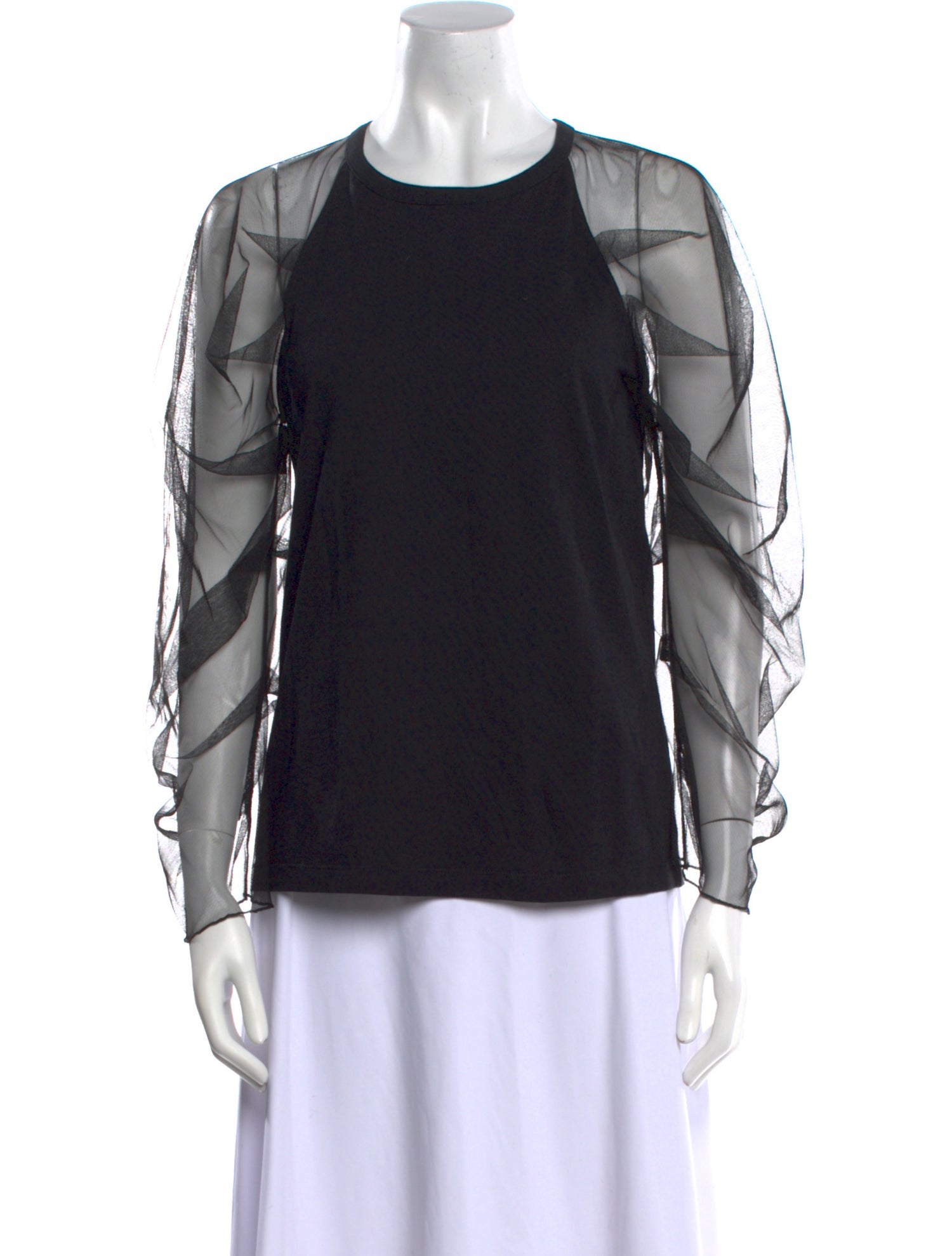 See by Chloé Crew Neck Long Sleeve Blouse