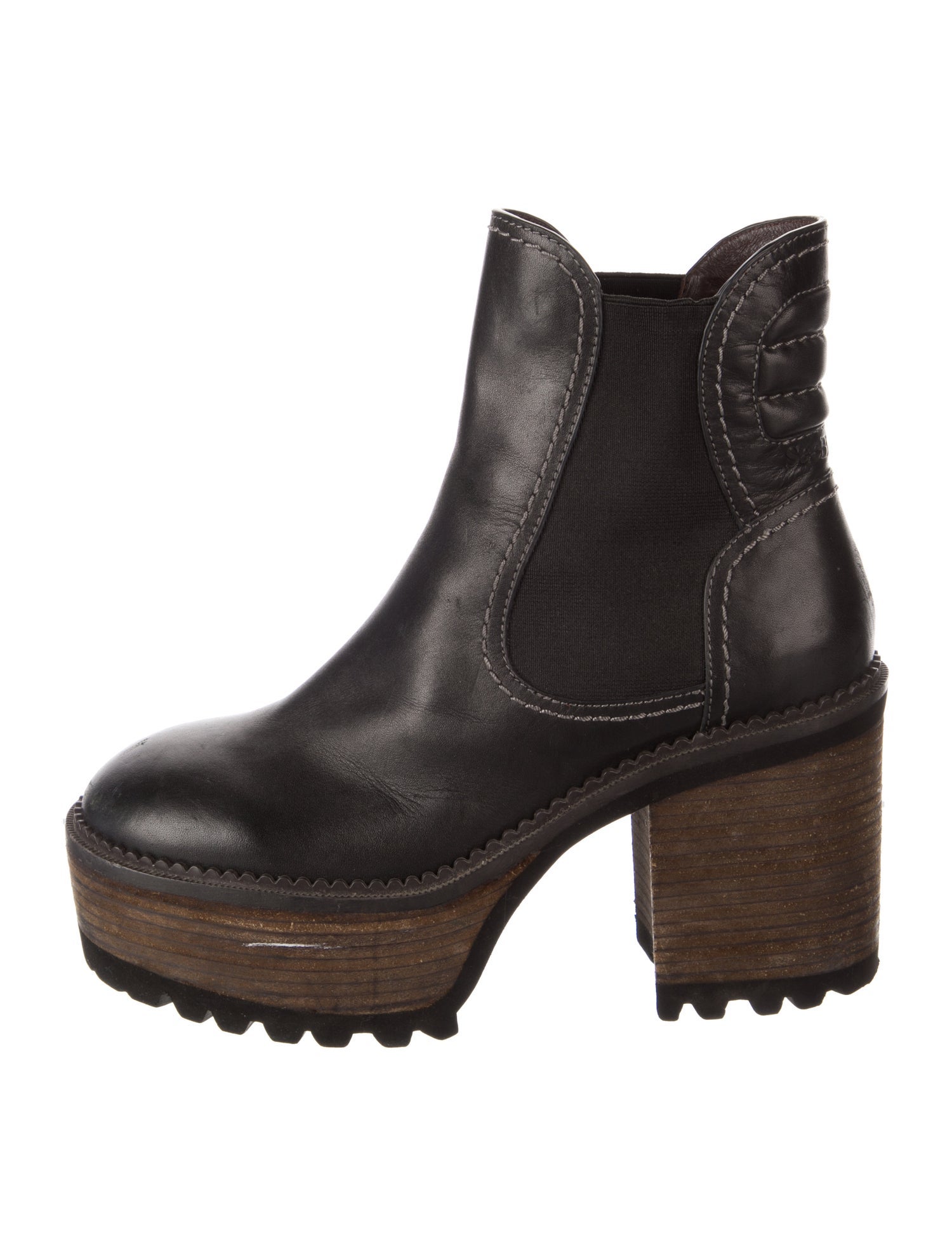 See by Chloé Leather Chelsea Boots